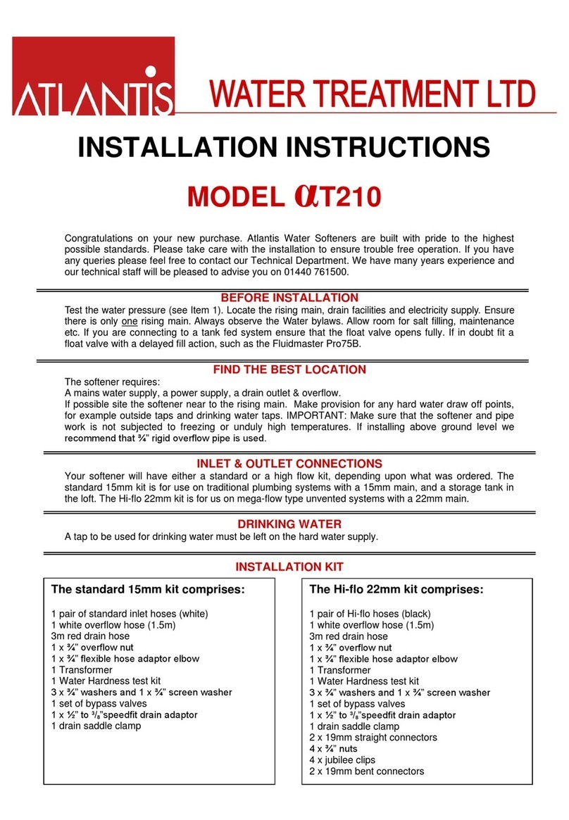 Atlantis aT210 installation instructions