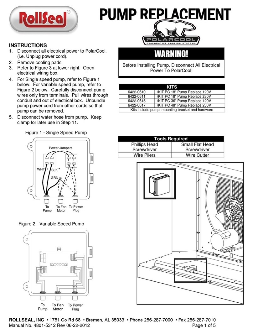 RollSeal POLARCOOL 6422-0610 Use and care manual