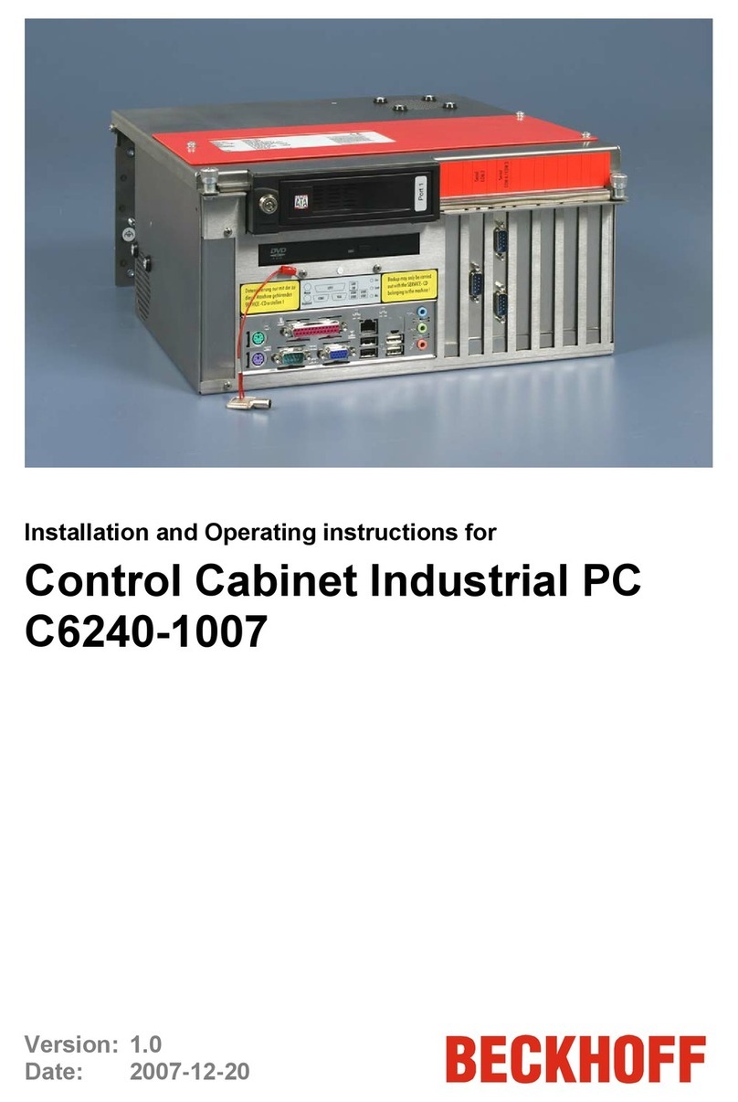 Beckhoff C6240-1007 User manual