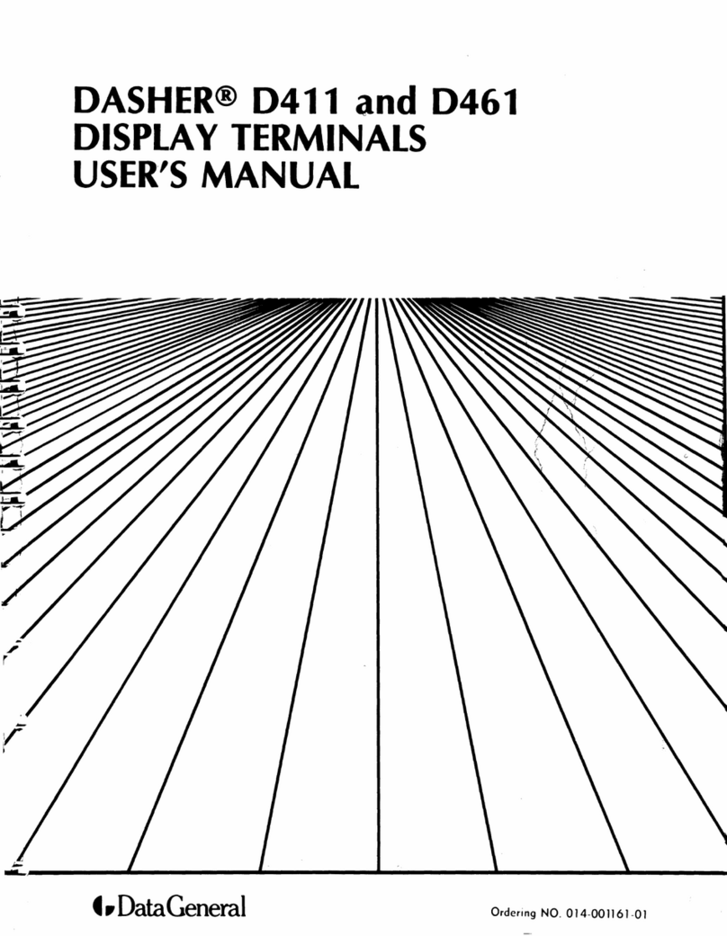 Data General Dasher D461 user manual
