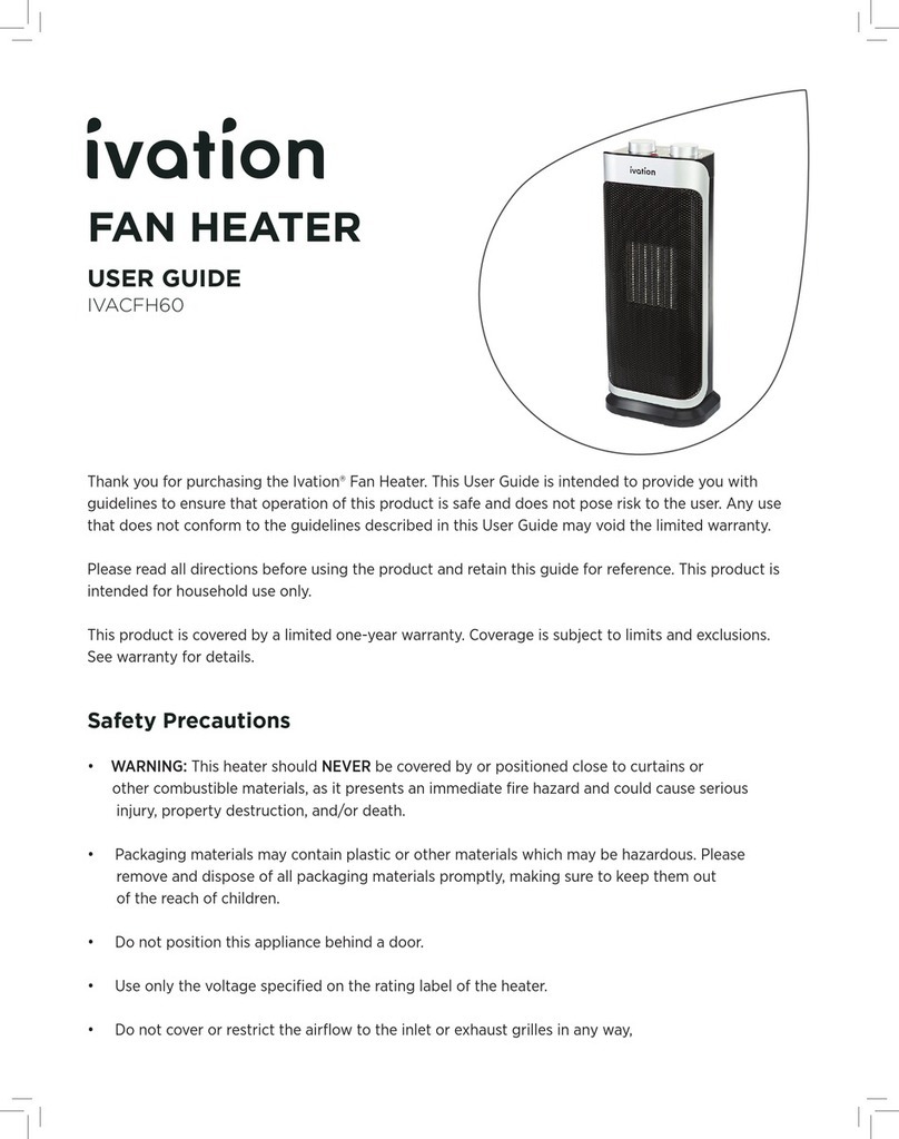 Ivation IVACFH60 user guide Ivation IVACFH60 user guide