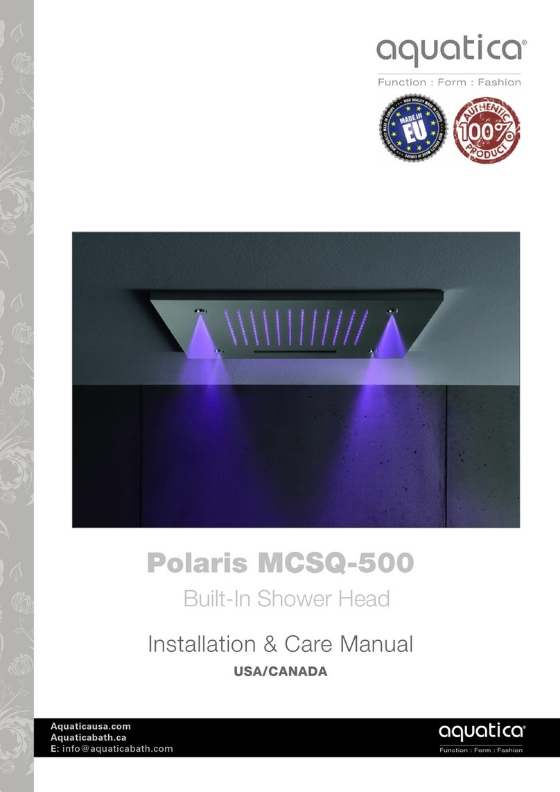 Aquatica Digital Polaris MCSQ-500 Installation & Care Manual Aquatica Digital Polaris MCSQ-500 Installation & Care Manual