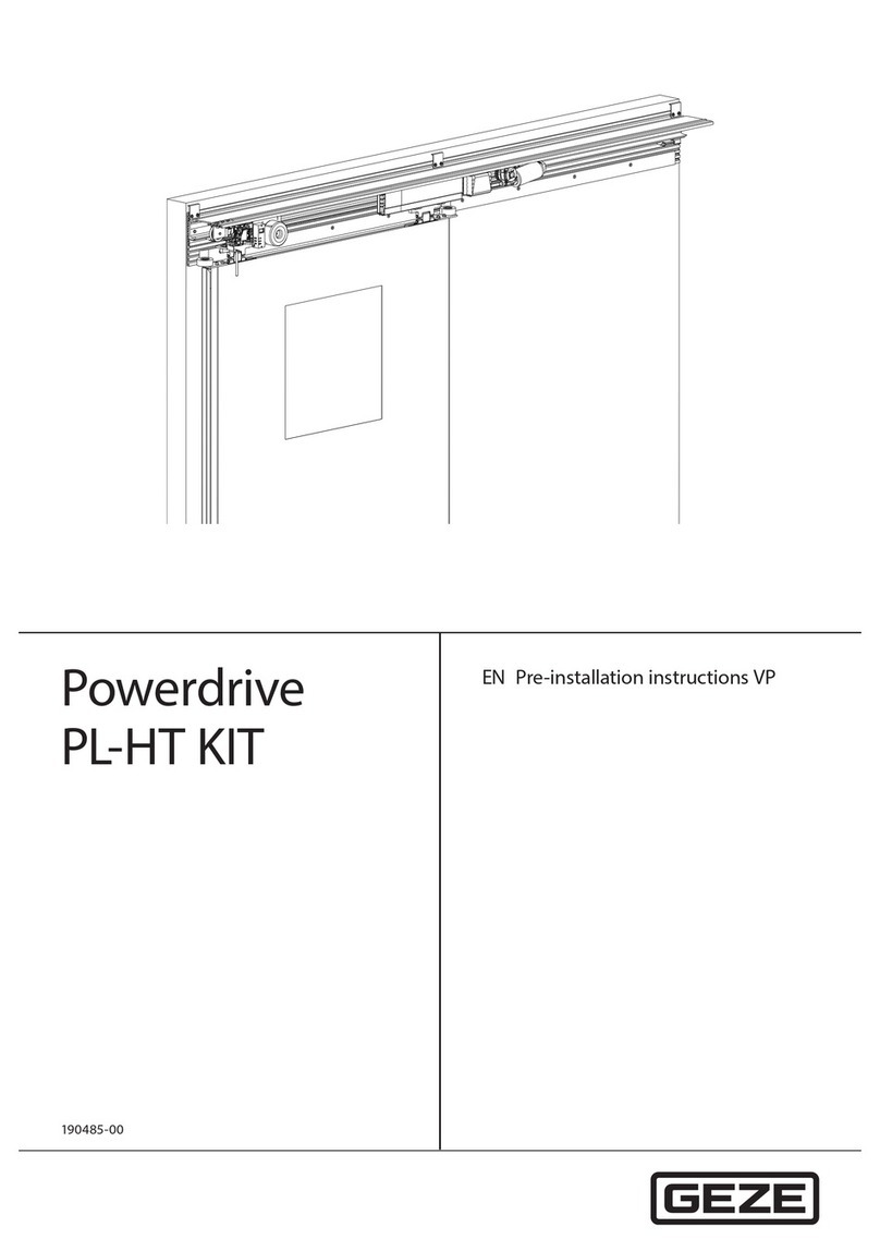 GEZE Powerdrive PL-HT User manual GEZE Powerdrive PL-HT User manual