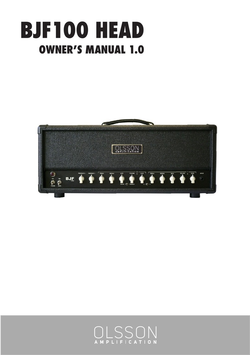 Olsson BJF100 owner's manual