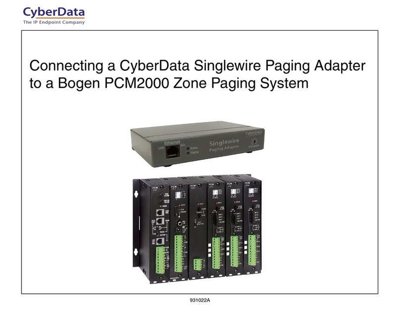 CyberData Singlewire Paging Adapter Connecting