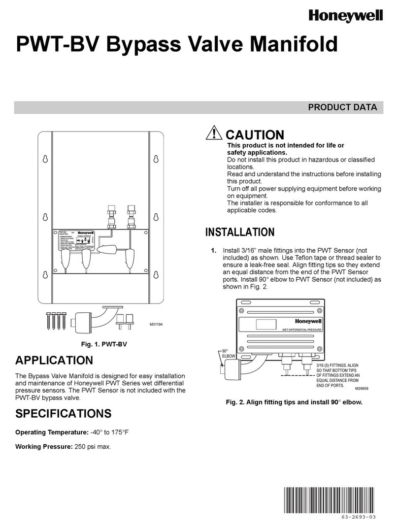 Honeywell PWT-BV Operation manual