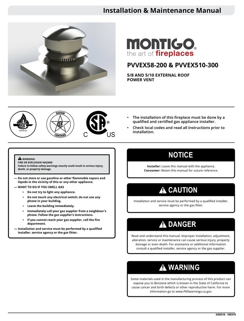 Montigo PVVEX58-200 Installation & maintenance manual Montigo PVVEX58-200 Installation & maintenance manual