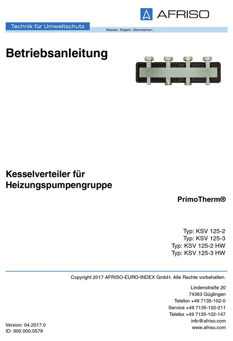 AFRISO PrimoTherm KSV 125-3 operating instructions