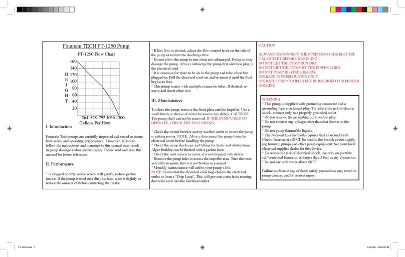 Fountain TECH FT-1250 user guide