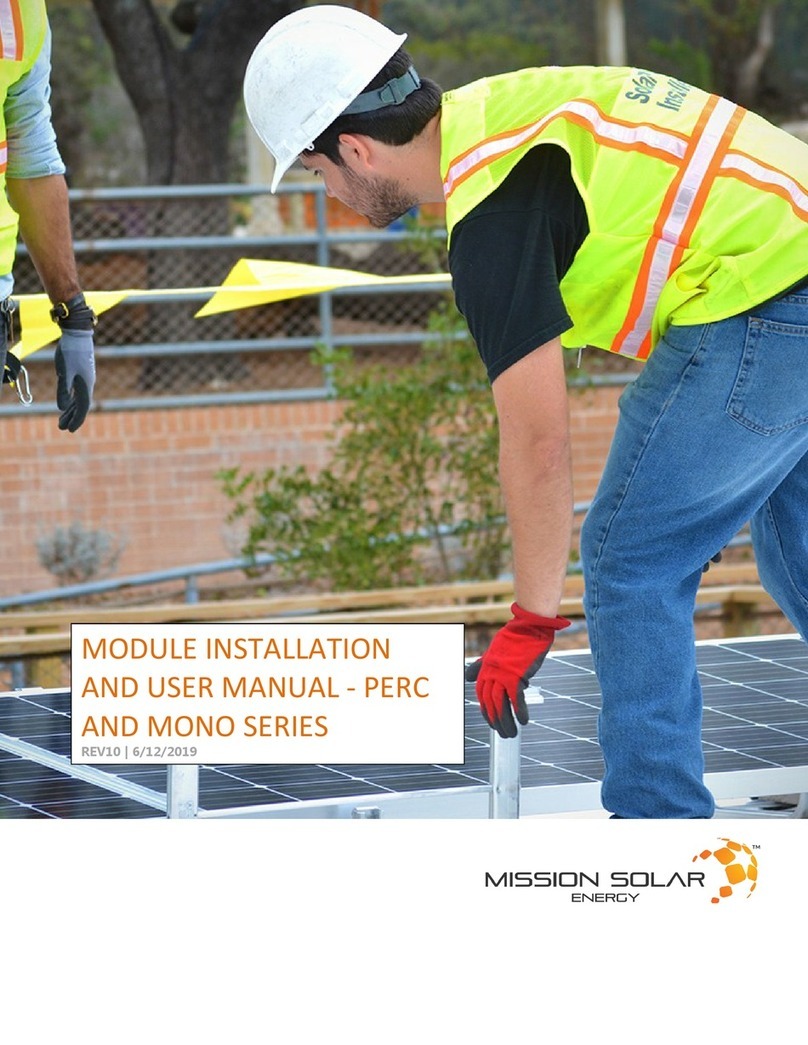 Mission Solar Energy MONO Series User manual