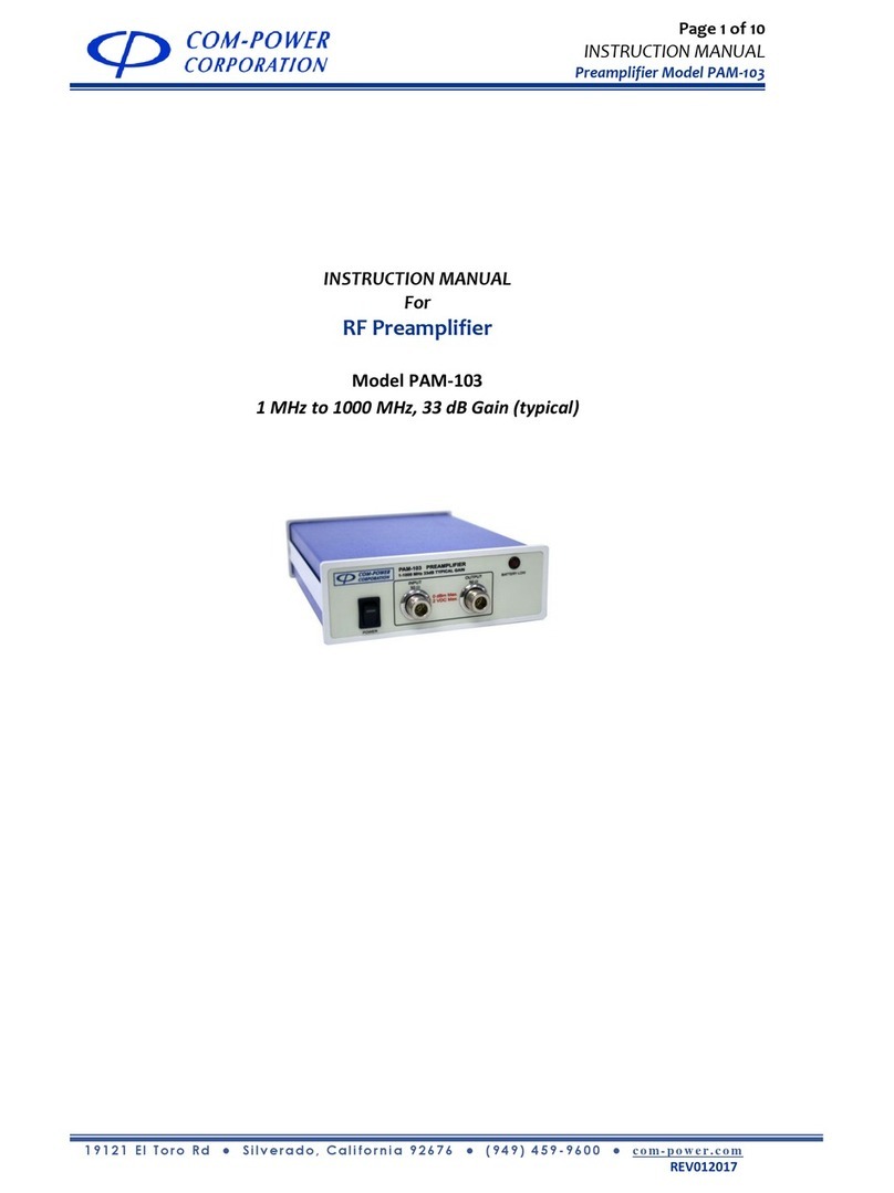 Com-Power PAM-103 instruction manual