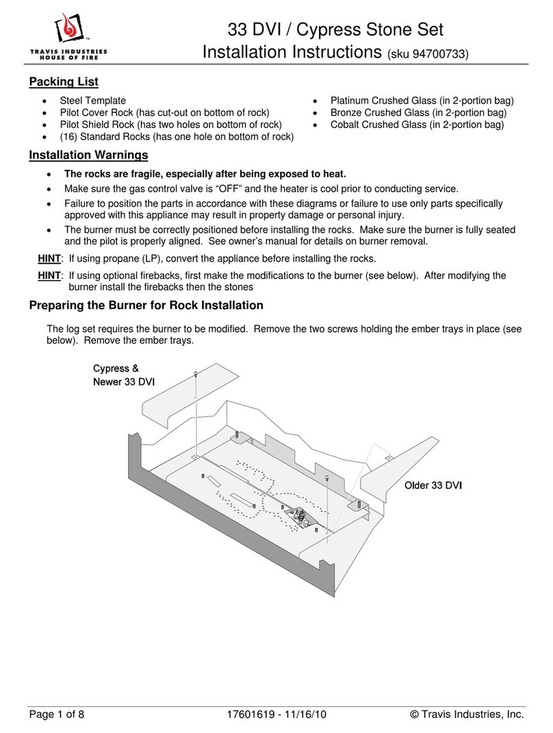 Travis Industries 33 DVI User manual