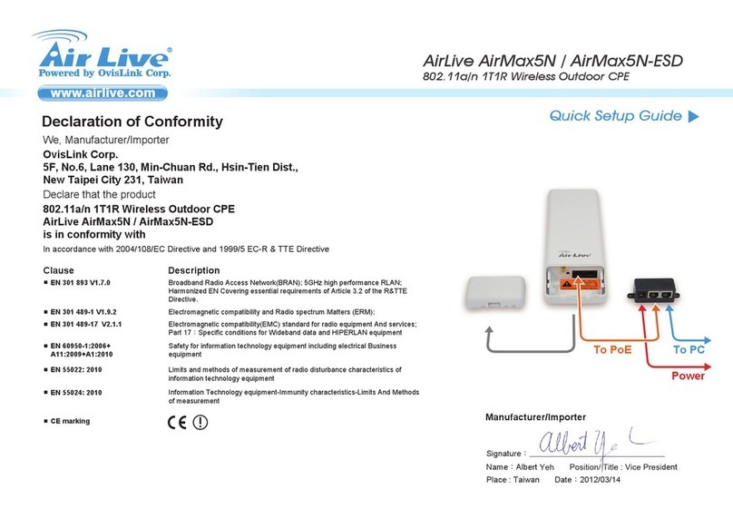 AirLive AirMax5N/ESD User manual