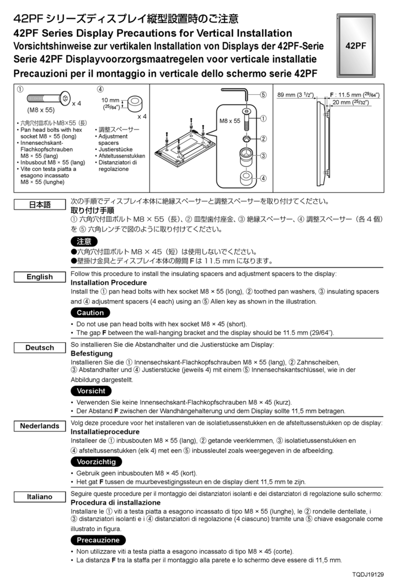 Panasonic 42PF Series User manual