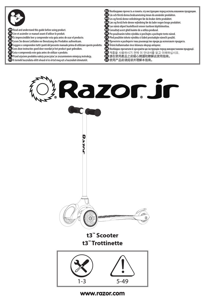Razor Jr. t3 manual