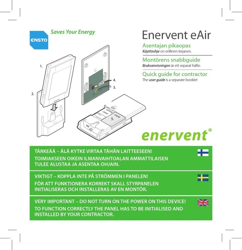 ensto Enervent eAir User manual