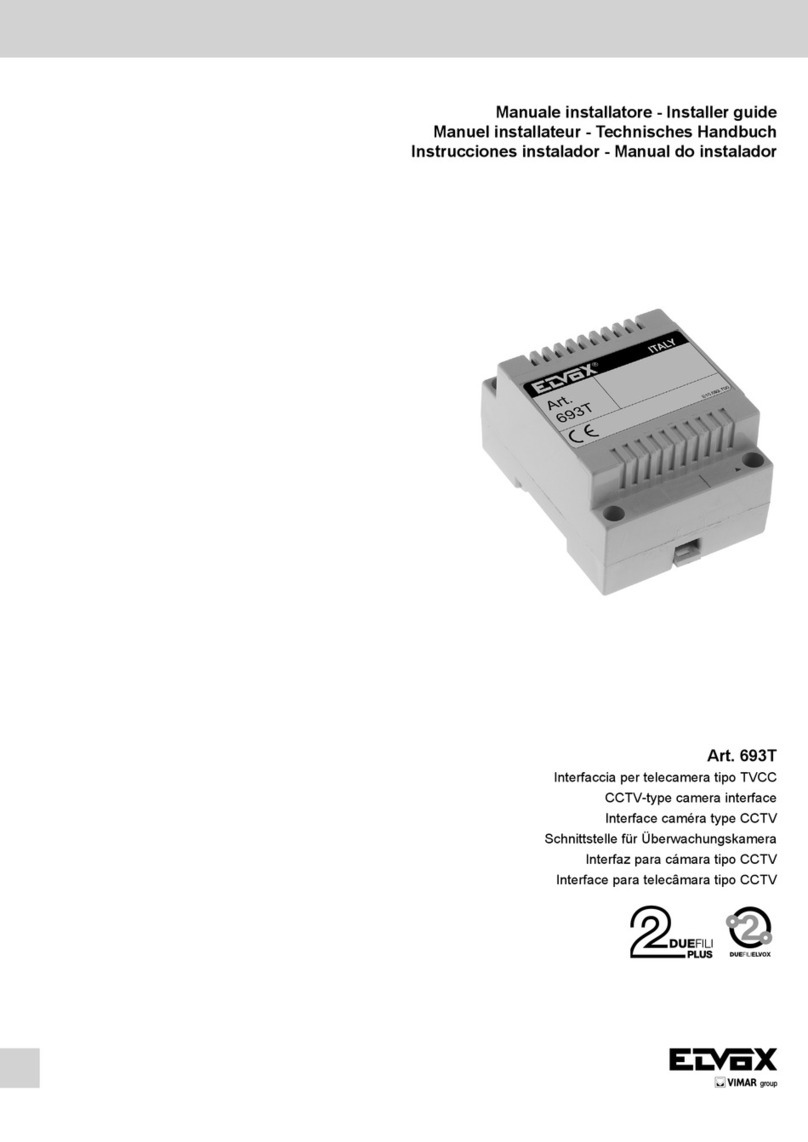 Vimar Elvox 693T Assembly instructions