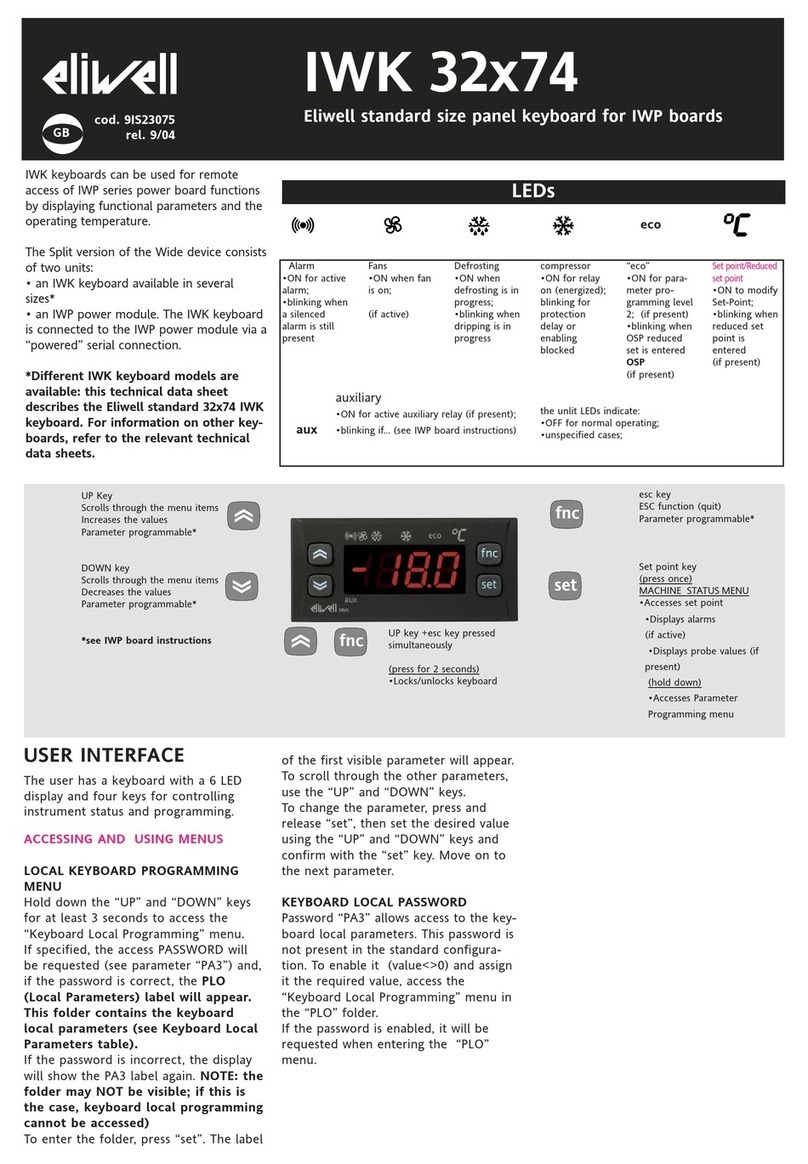 Eliwell IWK 32x74 User manual