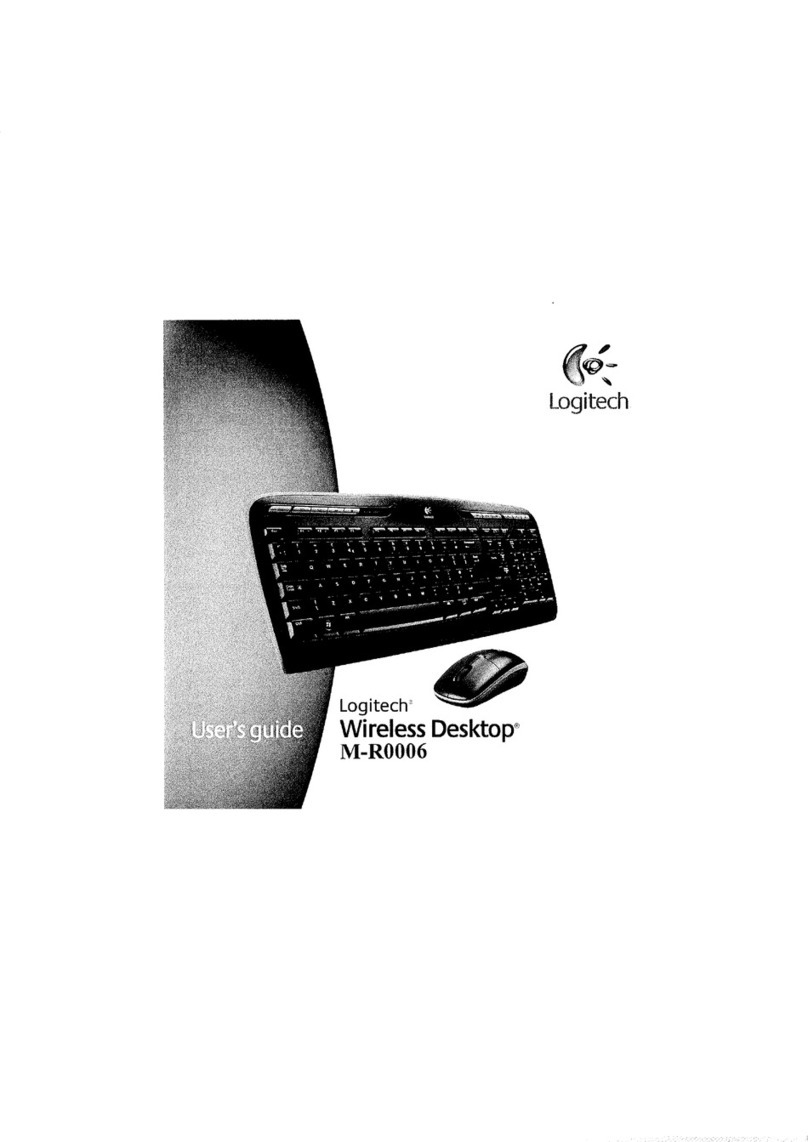Logitech Wireless desktop M-R0006 User manual