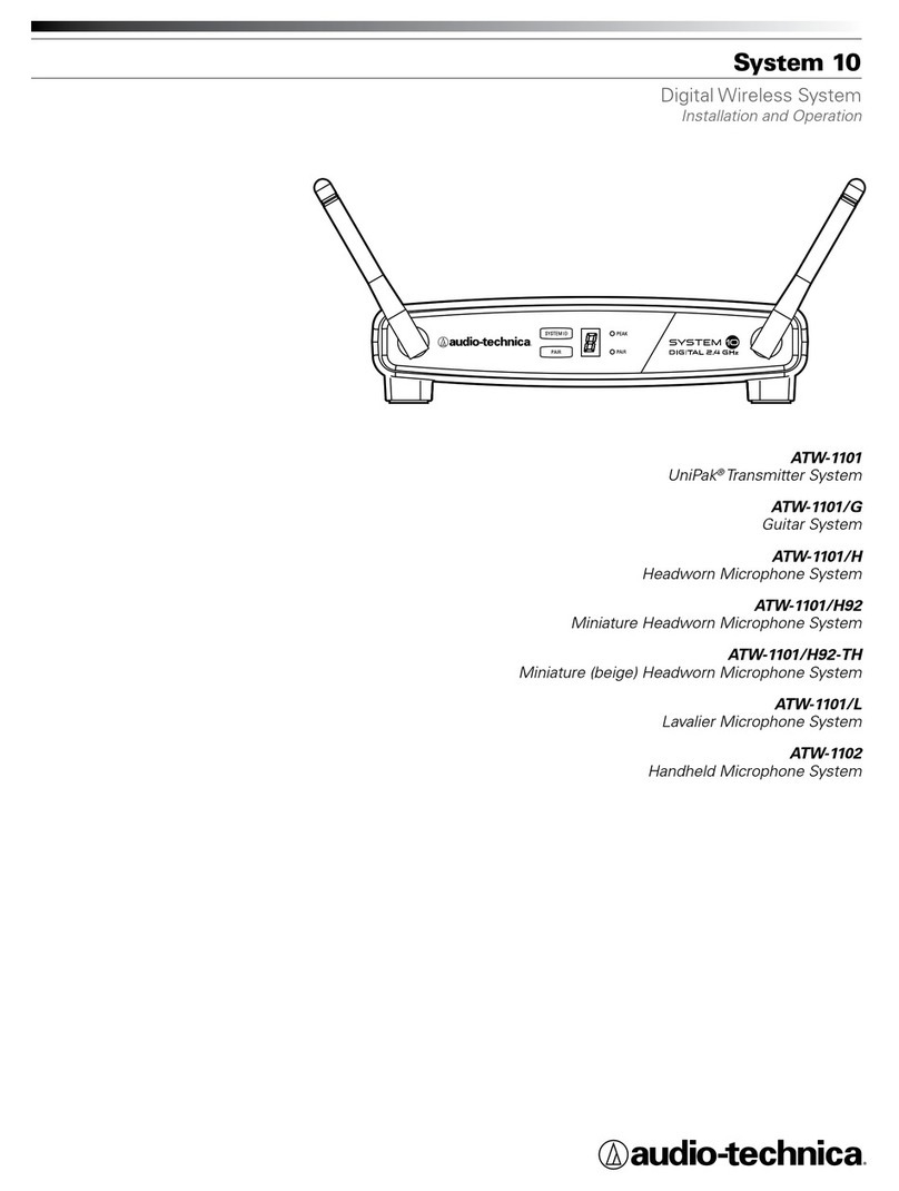 Audio Technica System 10 Series Installation and operation