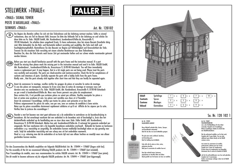 Faller THALE SIGNAL TOWER User manual