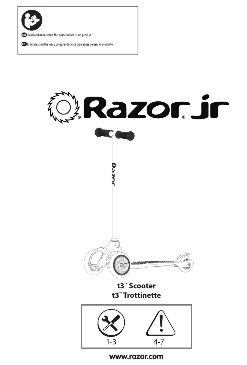 Razor Junior T3 User manual