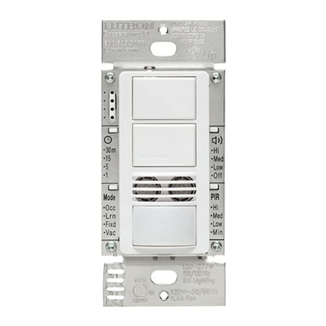 Lutron Electronics Maestro MS-B202 User manual Lutron Electronics Maestro MS-B202 User manual