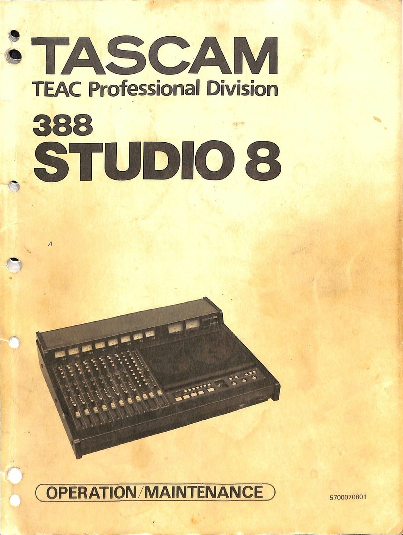 Teac TASCAM 388 STUDIO 8 Troubleshooting guide