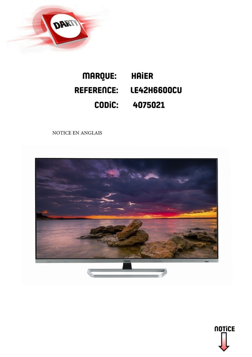 Haier LE42H6600CU instruction manual