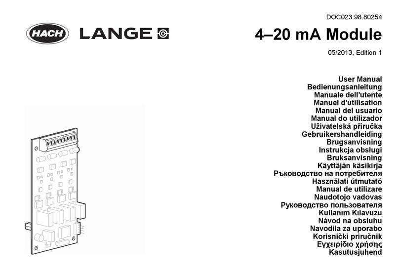 Hach Lange 4-20 mA Module user manual