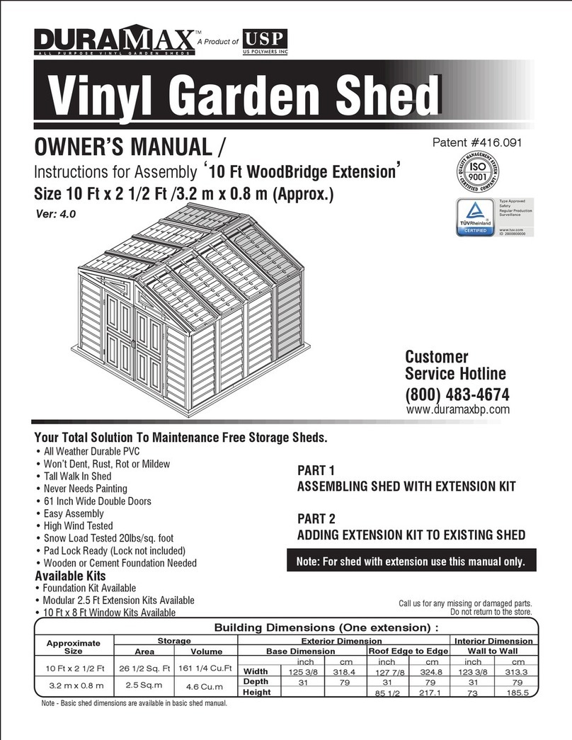 Dura-Max 10 Ft WoodBridge owner's manual