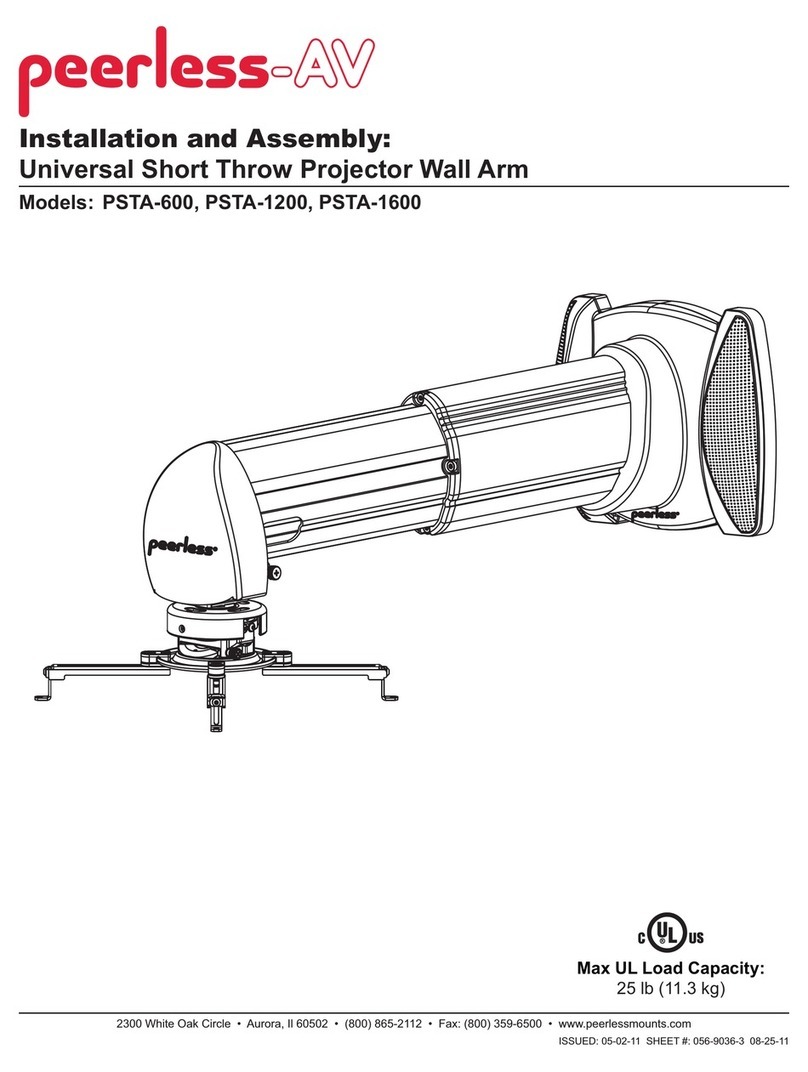 peerless-AV PSTA-1200 Installation and assembly