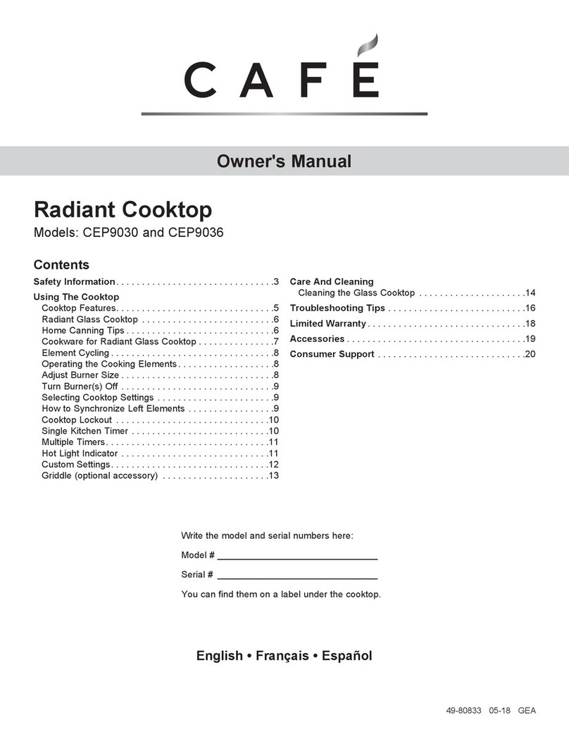 Cafe CEP9030 User manual