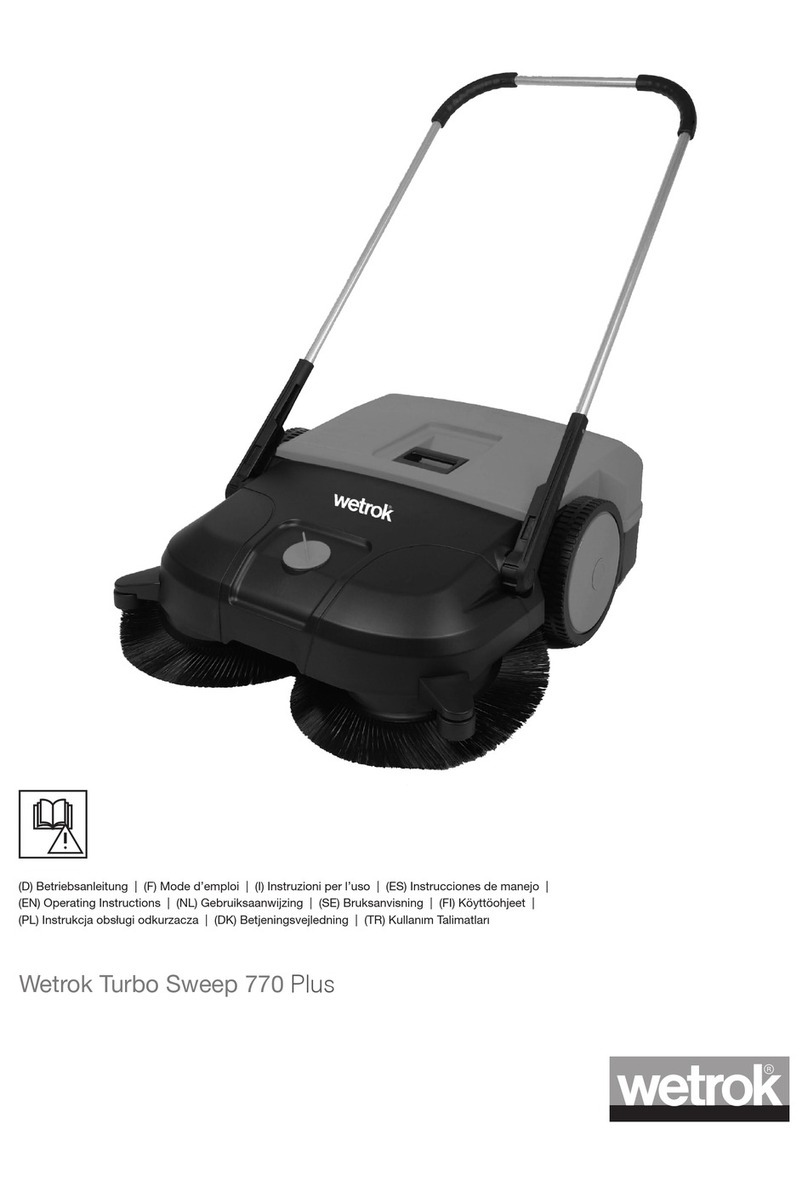 Wetrock Turbo Sweep 770 Plus operating instructions