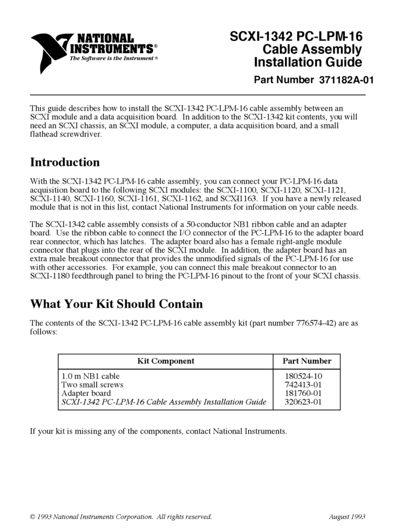 National Instruments SCXI-1342 PC-LPM-16 User manual National Instruments SCXI-1342 PC-LPM-16 User manual