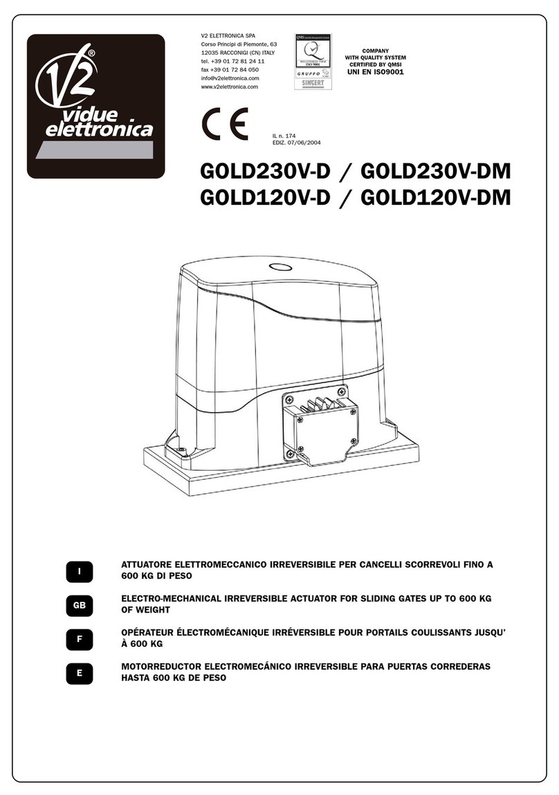 V2 ELETTRONICA GOLD230V-DM instructions