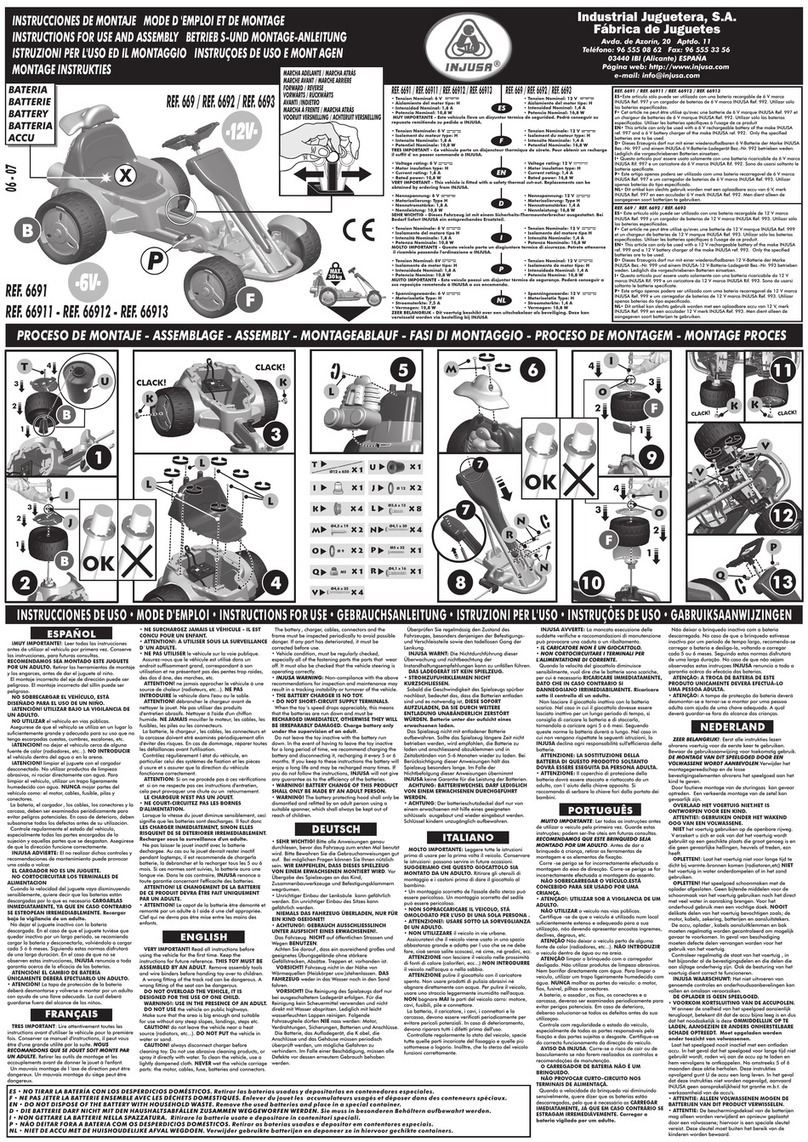 INJUSA 669 Instructions for use and assembly