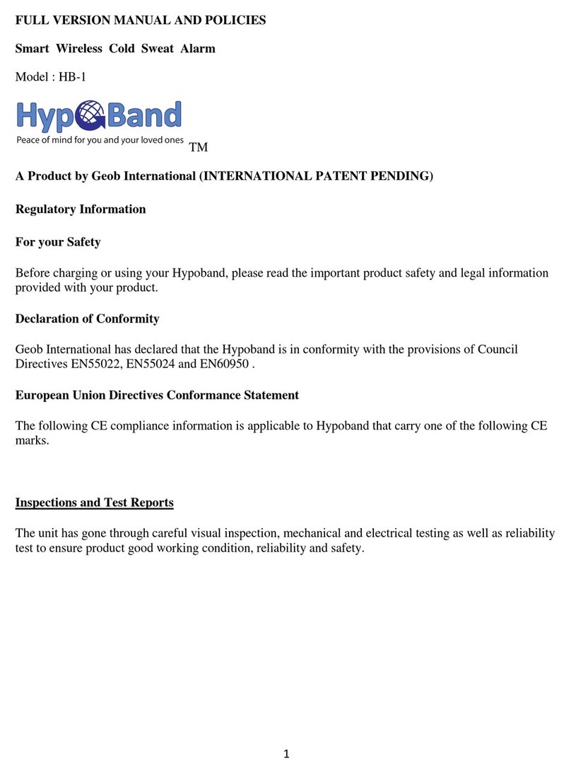 Hypoband HB-1 FULL VERSION MANUAL AND POLICIES