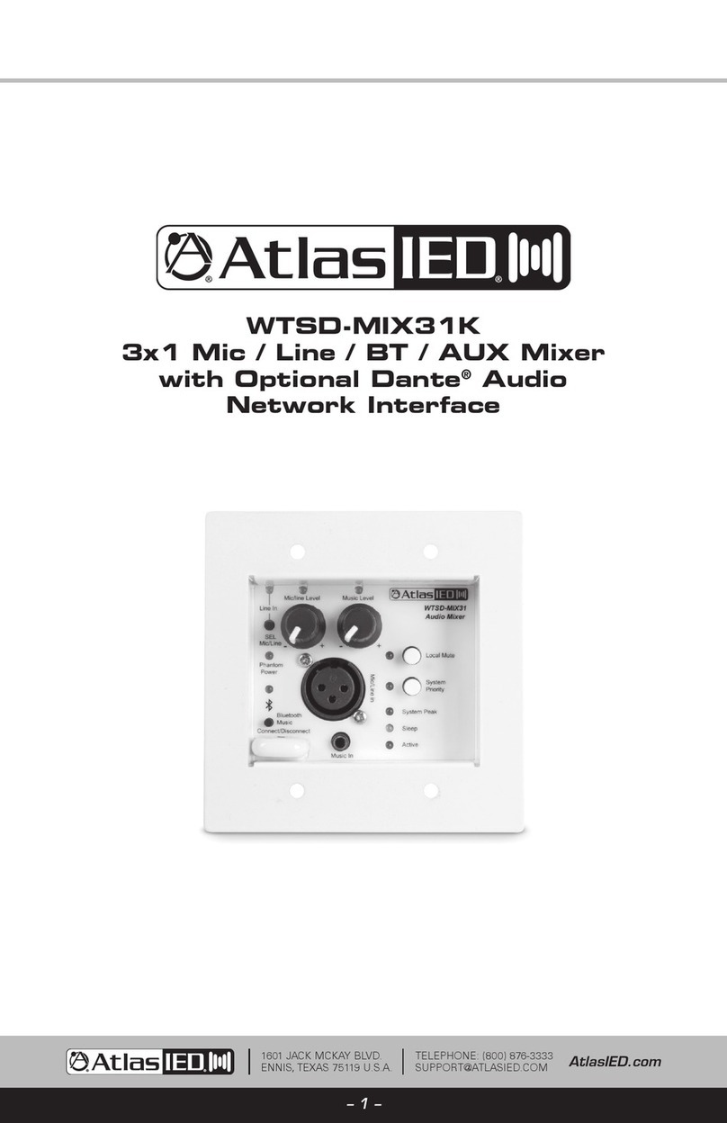Atlas IED WTSD-MIX31K owner's manual