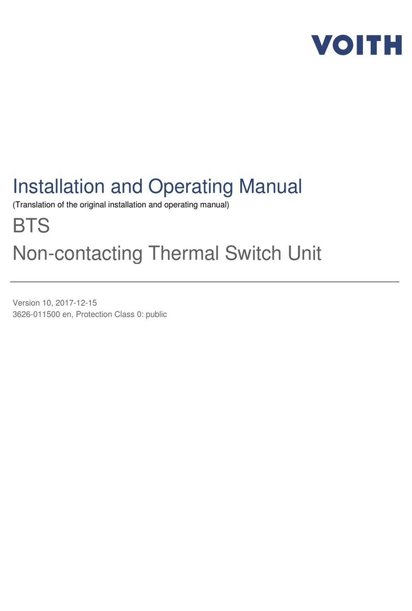 Voith BTS Installation and operating manual