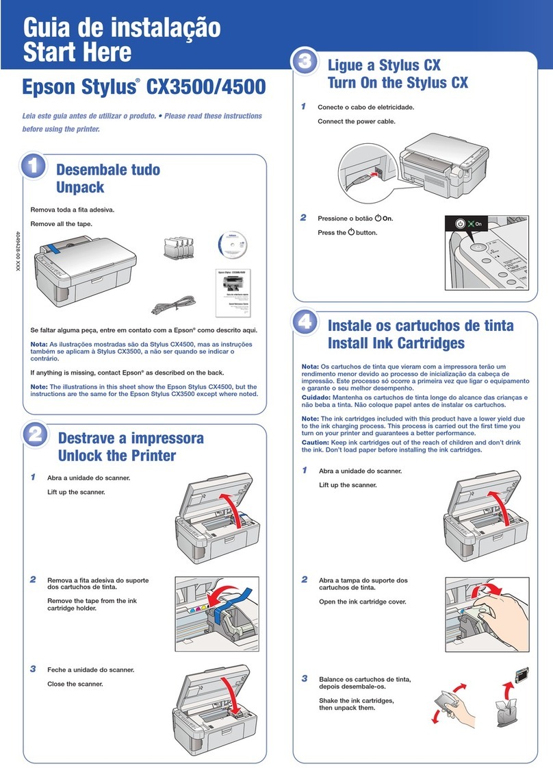 Epson Stylus CX3500 Series Instruction Manual