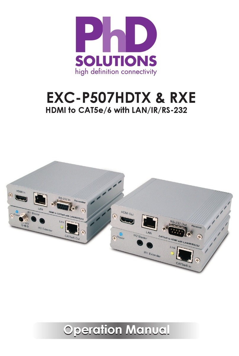 PhDsolutions EXC-P507HDTX Operation manual