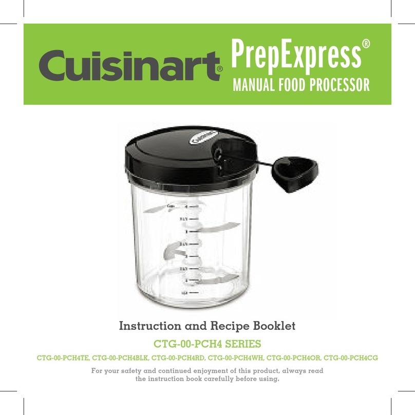 Cuisinart PrepExpress CTG-00-PCH4 Series Service manual