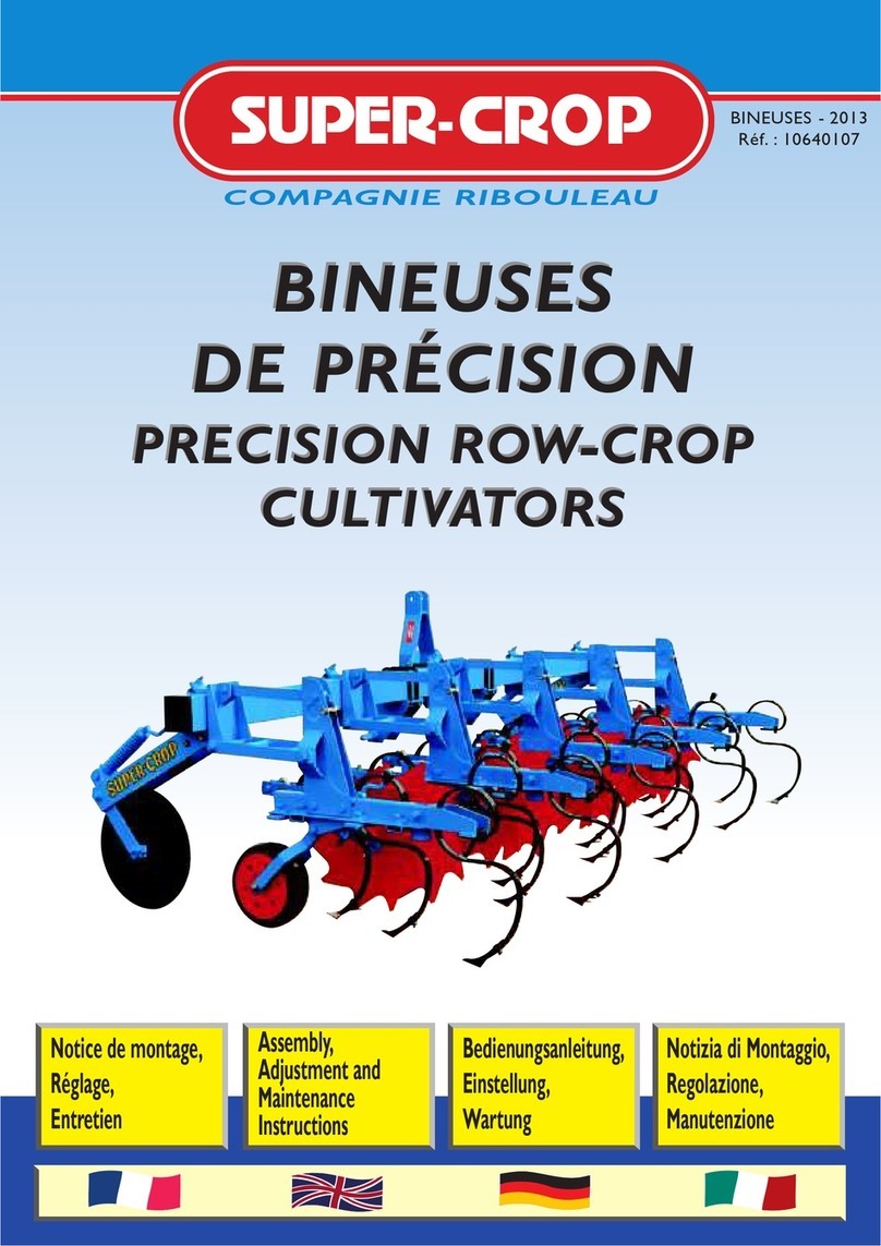 Monosem SUPER-CROP Series Assembly, Adjustment and Maintenance Instructions
