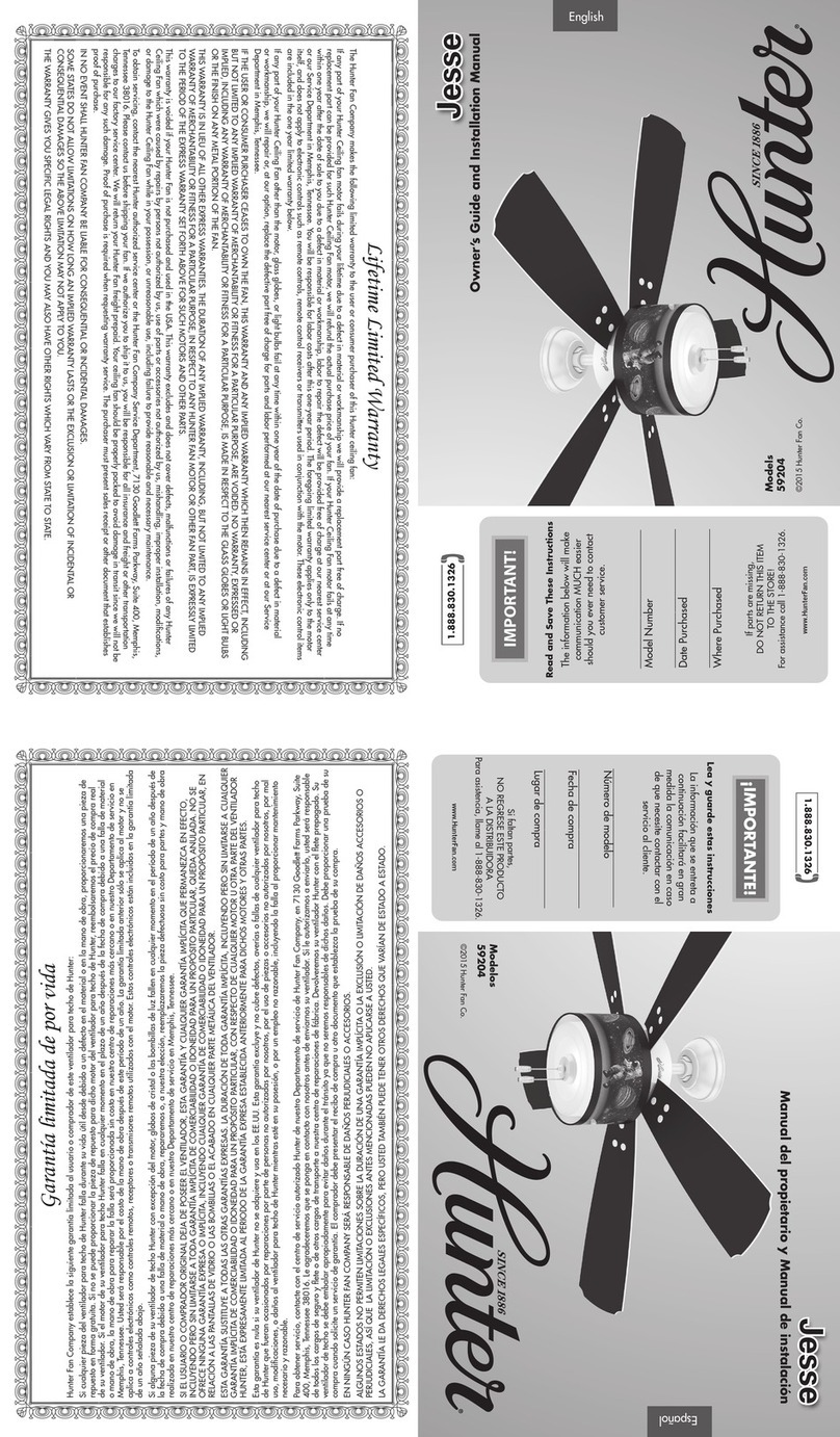 Hunter Jesse Instruction manual