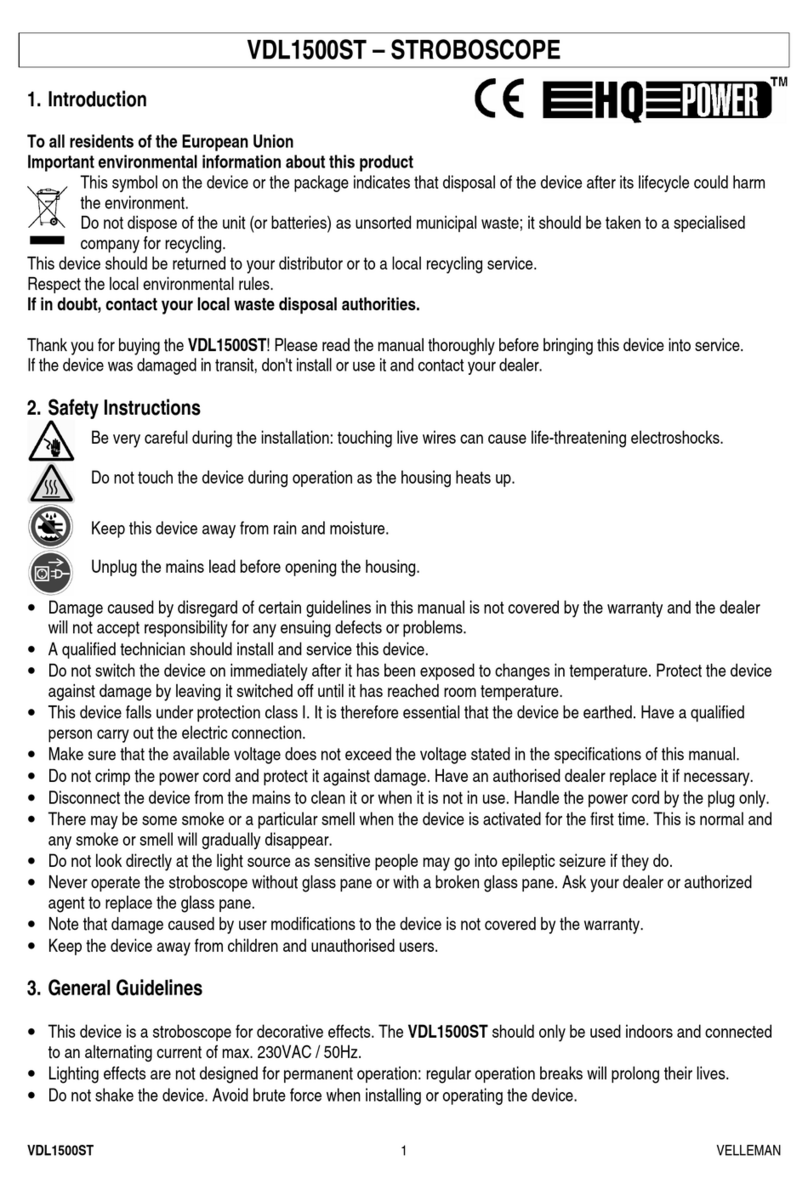 HQ Power VDL1500ST User manual HQ Power VDL1500ST User manual