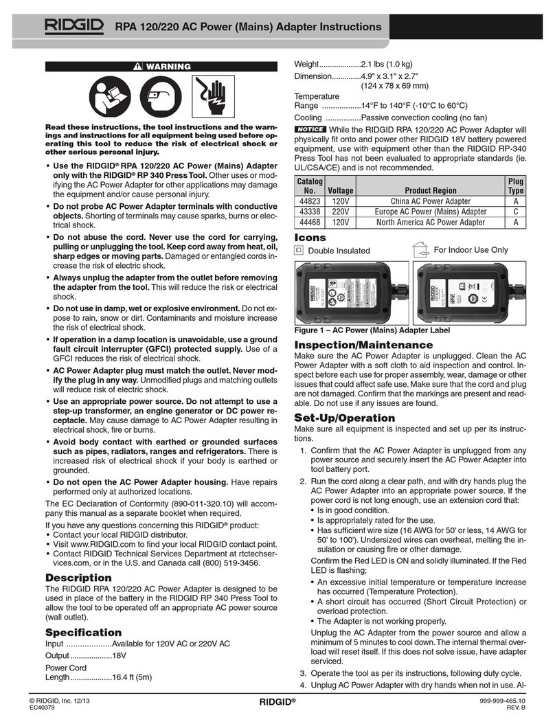 RIDGID 44823 instructions