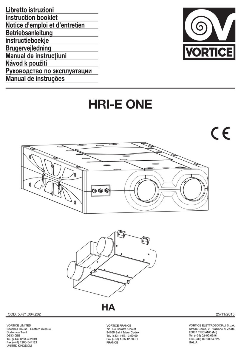 Vortex HRI-E ONE Instruction booklet