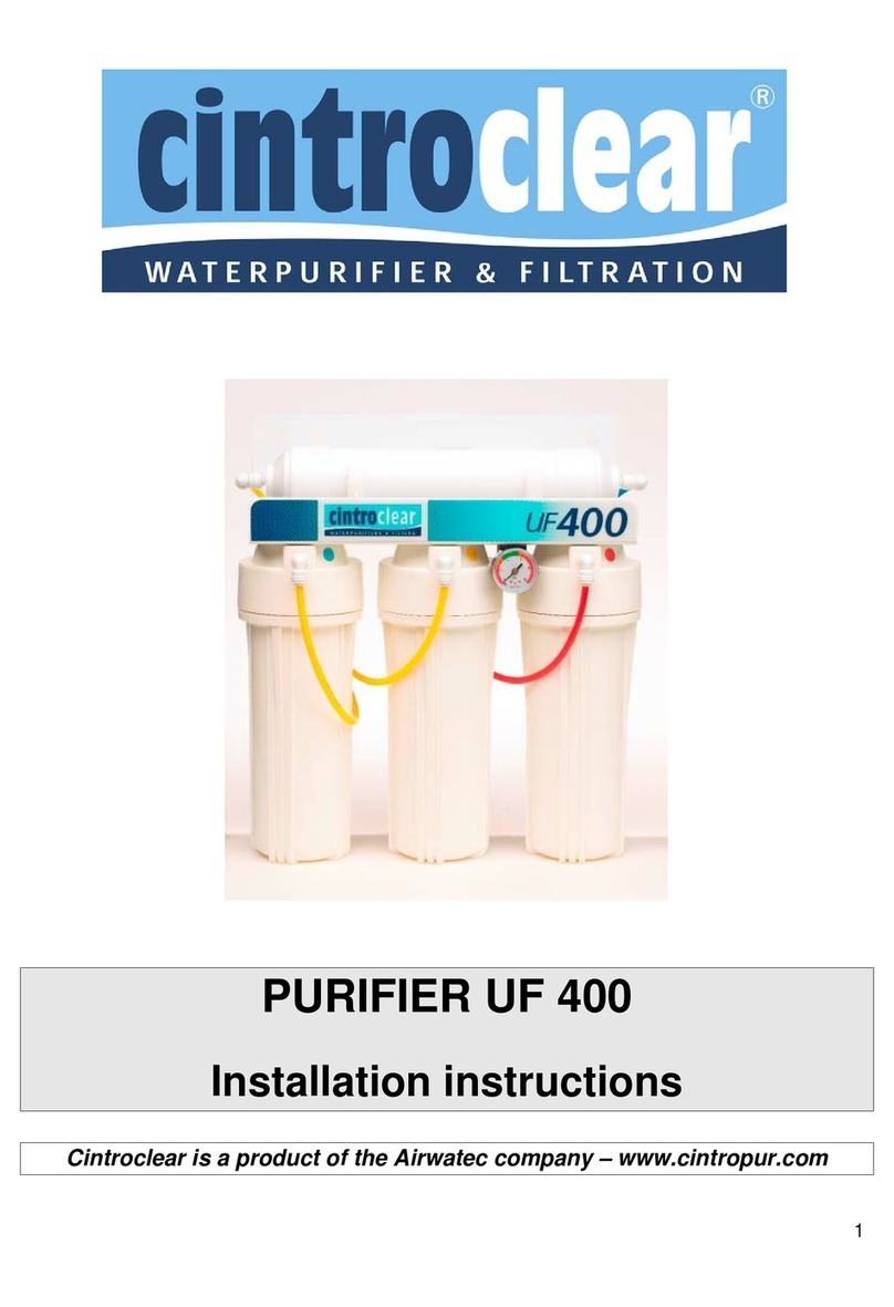 Cintroclear UF 400 installation instructions