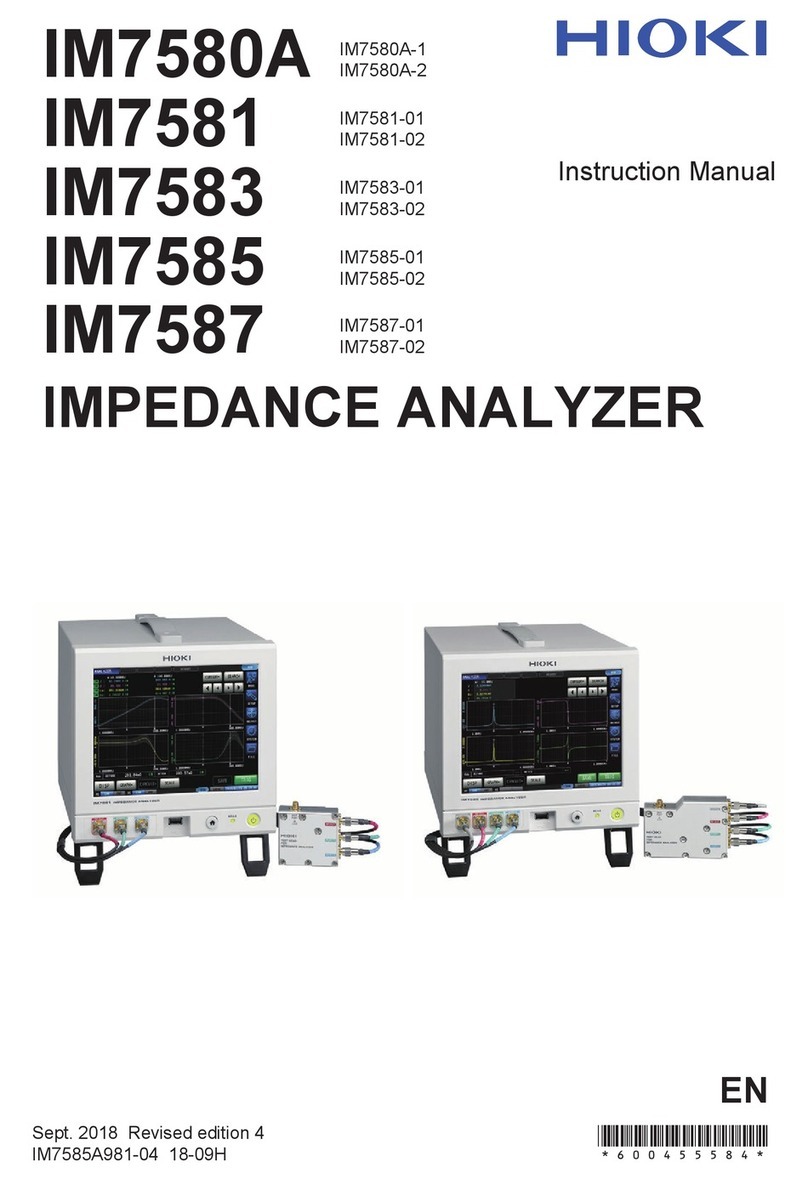 Hioki IM7580A Series instruction manual